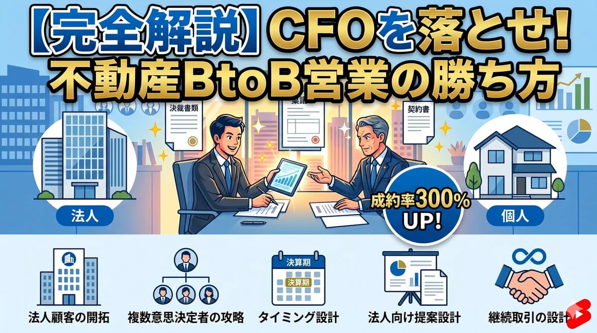 不動産仲介の法人営業完全ガイド|CFO・企業オーナーへのアプローチと稟議対応・継続取引設計