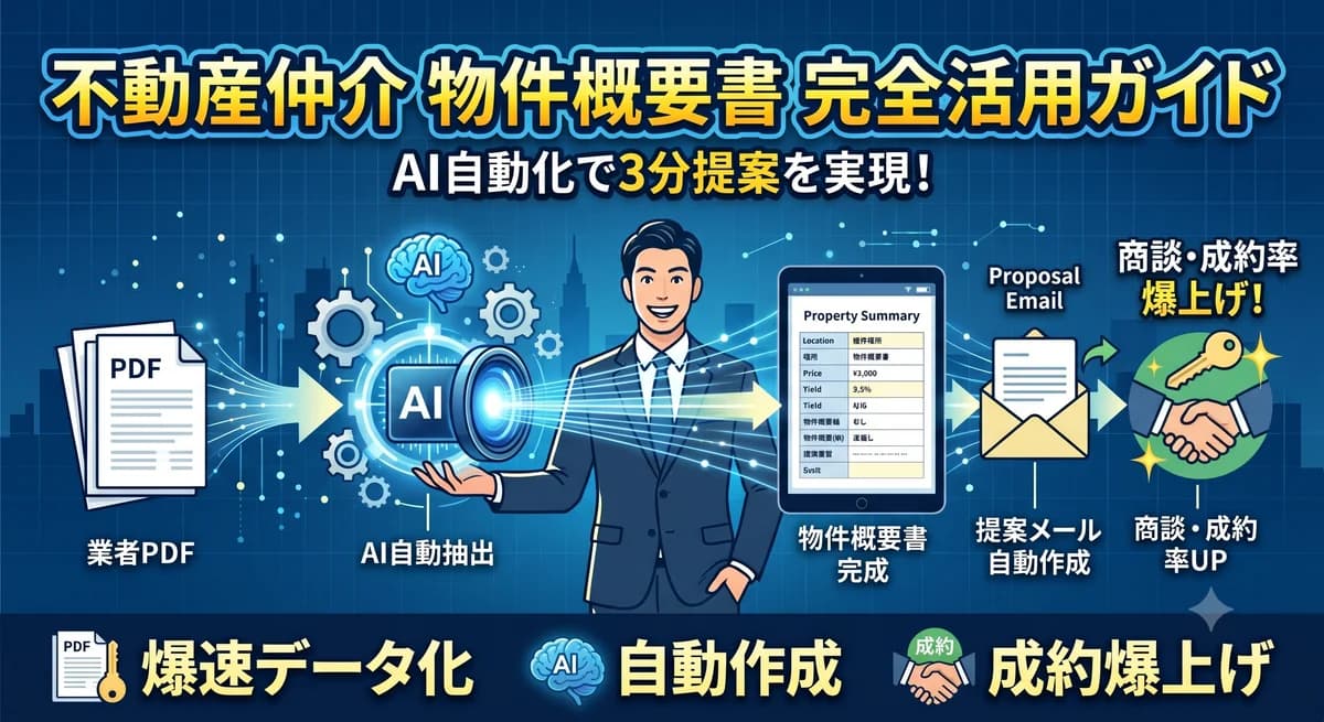 不動産仲介の物件概要書完全活用ガイド
