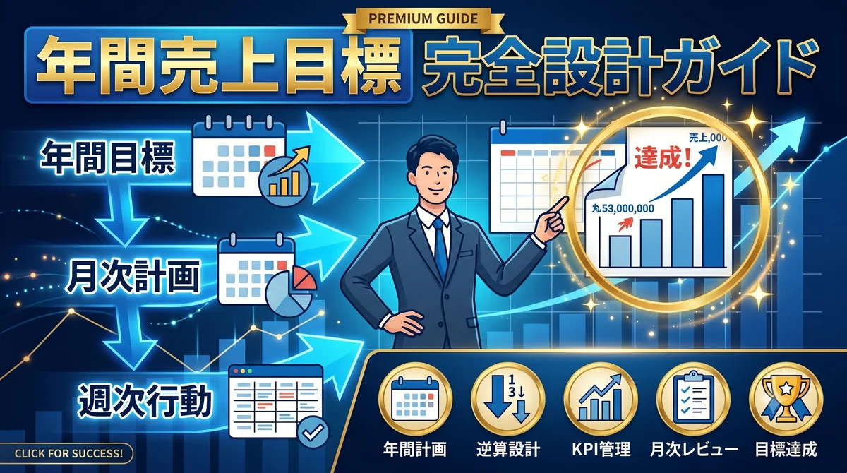 不動産仲介の年間売上目標完全設計ガイド