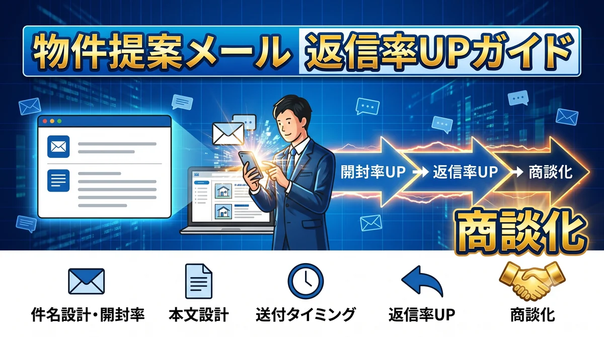 不動産仲介の物件提案メール返信率UP完全ガイド