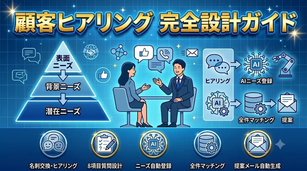 不動産仲介の顧客ヒアリング完全設計ガイド
