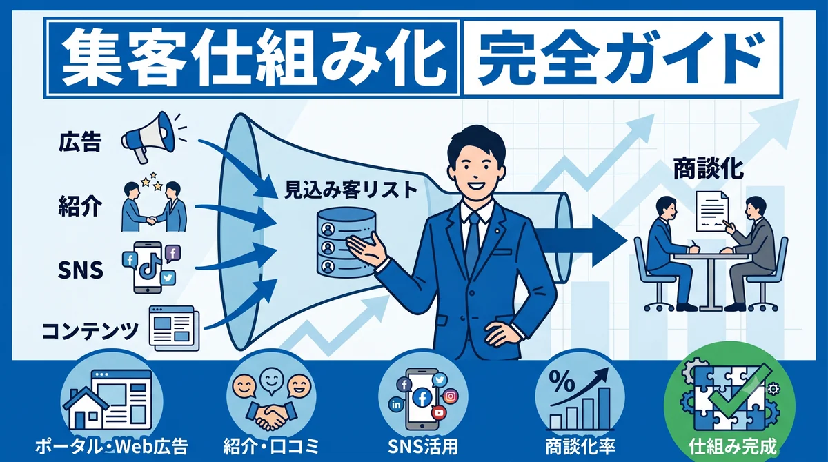 不動産仲介の集客仕組み化完全ガイド
