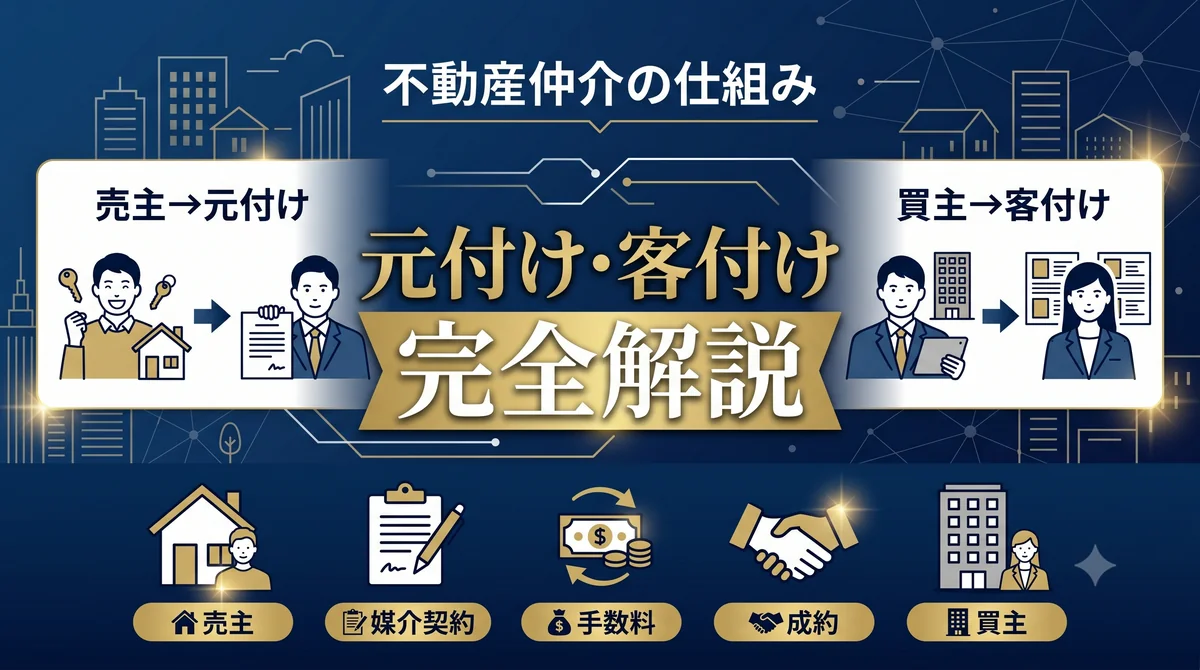 不動産元付け・客付け完全解説 アイキャッチ画像