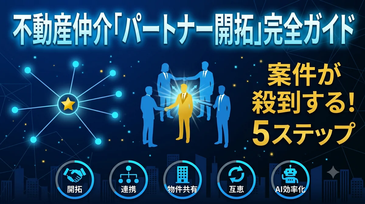 不動産仲介パートナー開拓完全ガイド 案件が増える5ステップ アイキャッチ